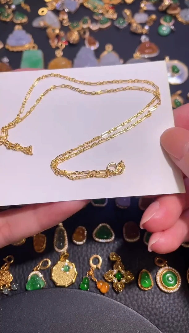 颈饰银S925镶嵌翡翠11111111