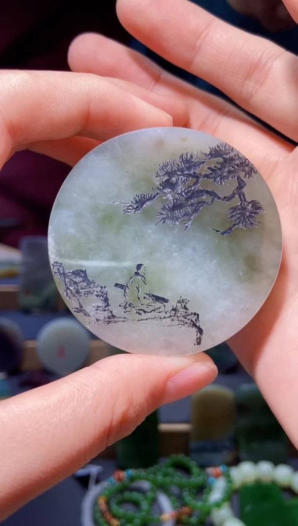 和田玉未镶嵌挂件yc