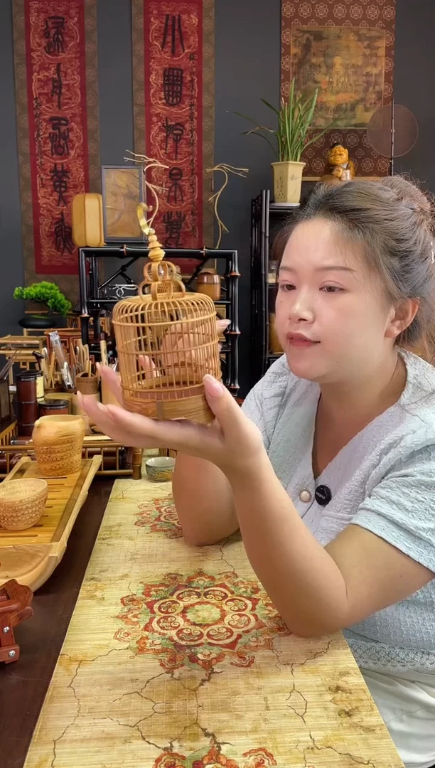 蝈蝈竹笼纯手工制作