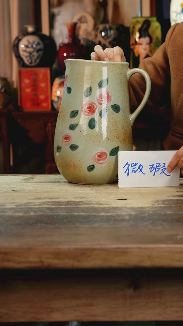【闪购商品】瓷片景德镇纯手工釉下彩精品花瓶