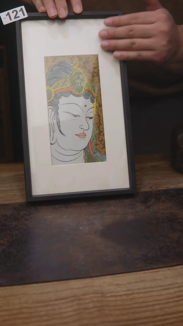 甘石陶艺瓷板画老**老121