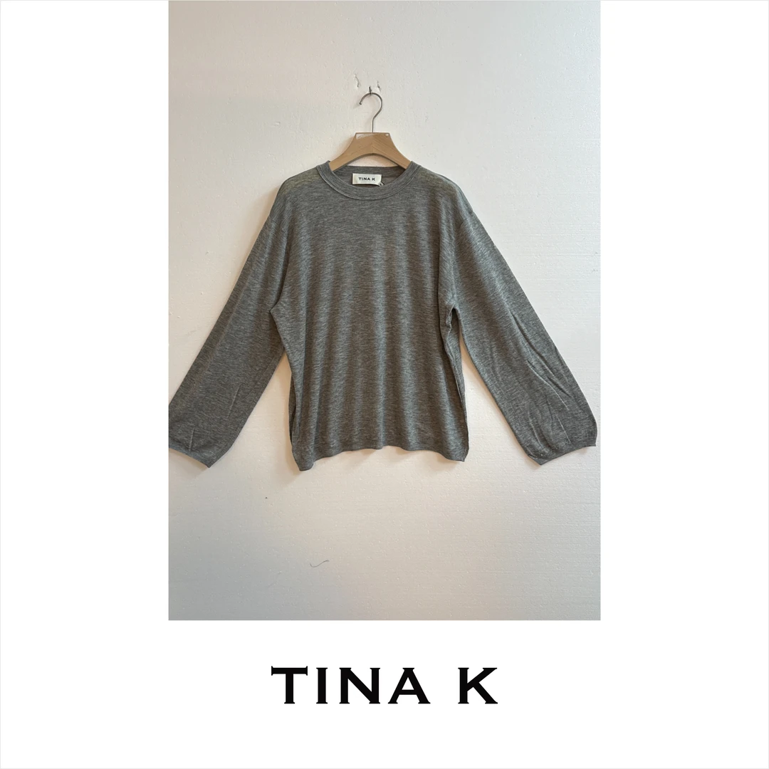 TinaK秋季套头款时尚女士针织长袖气质打底衫百搭针织衫ZZ225454