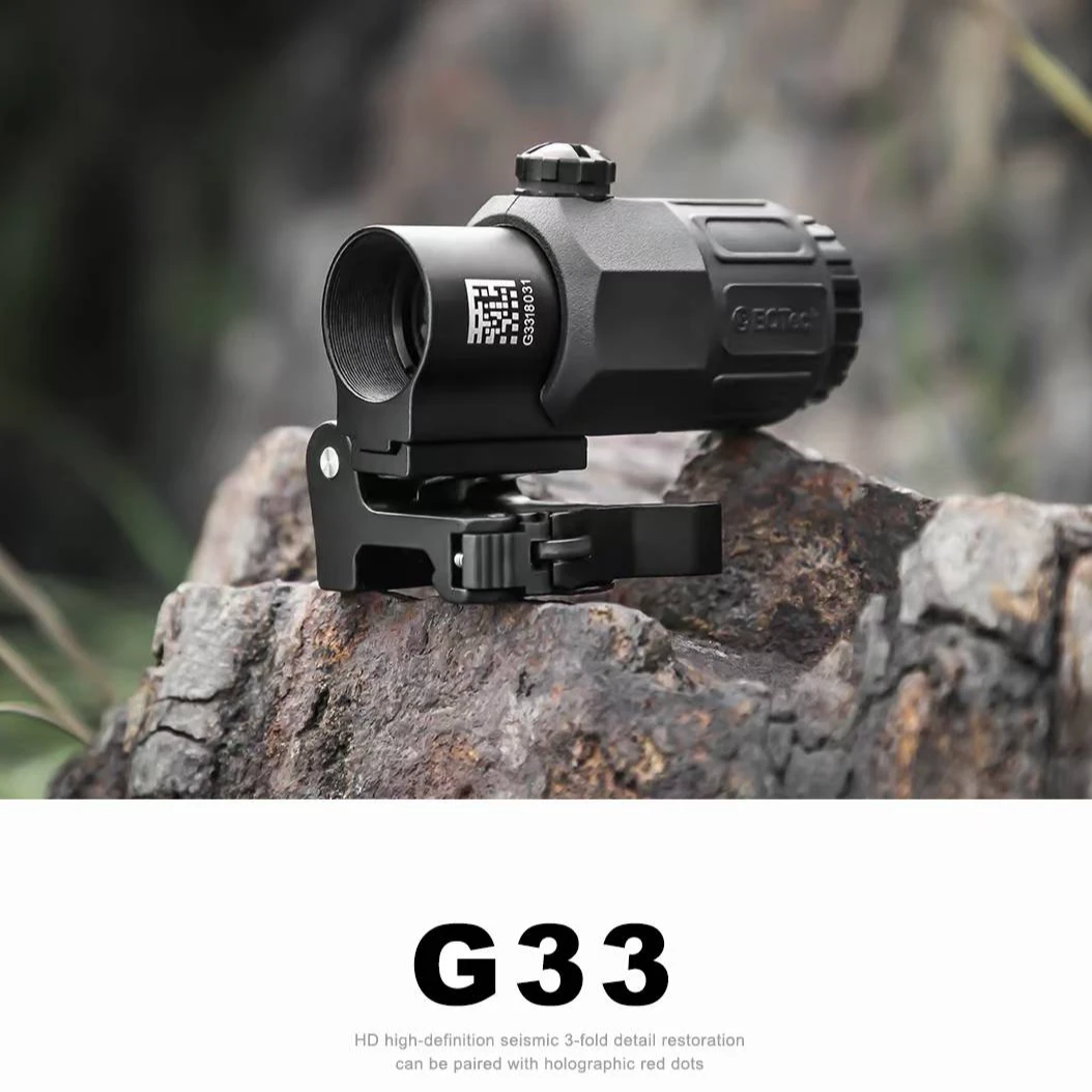 新款G33三倍放大镜增倍镜广角设计更大视野高清晰高抗震视角可调