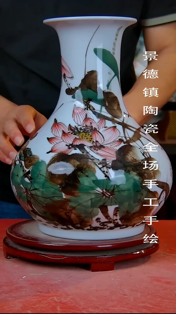 摆件手景德镇陶瓷 全场手工绘2
