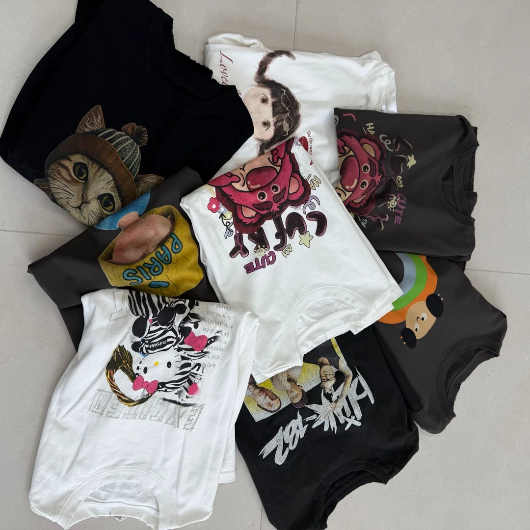 【摩姐姐欧韩】男女同款波波家大版短袖T