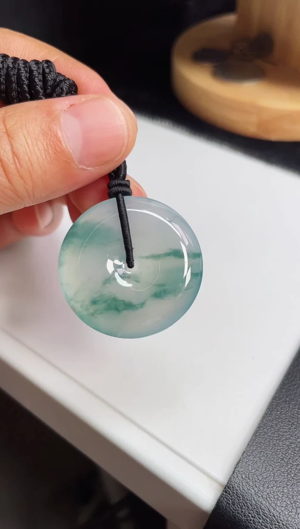 颈饰未镶嵌翡翠【13】平安扣32.2  6.4mm