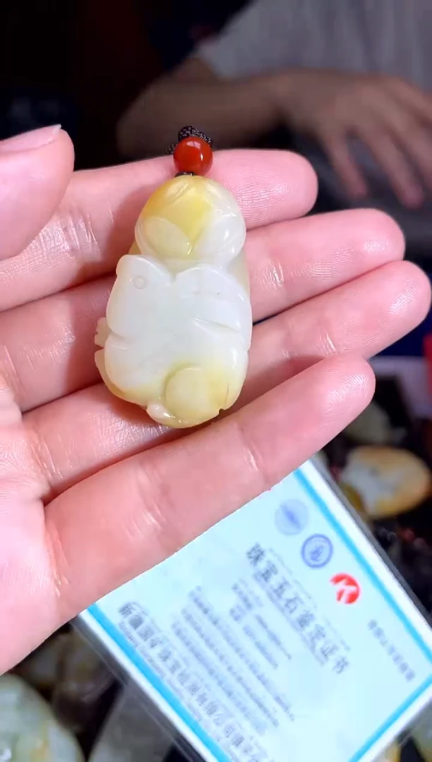 和田玉未镶嵌挂件1