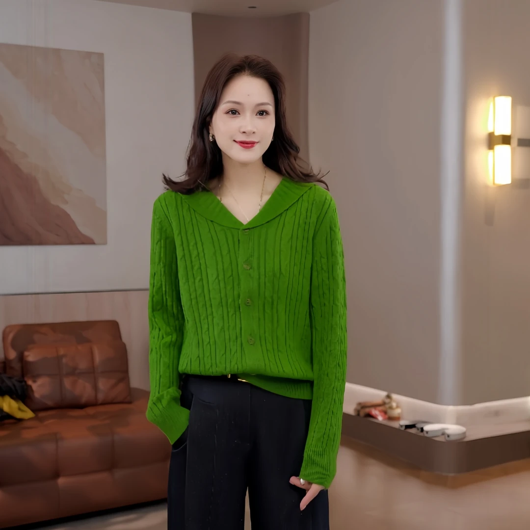 豆豆1【海军领针织衫】绵羊毛+兔毛软糯亲舒适开衫毛衣-557825QM