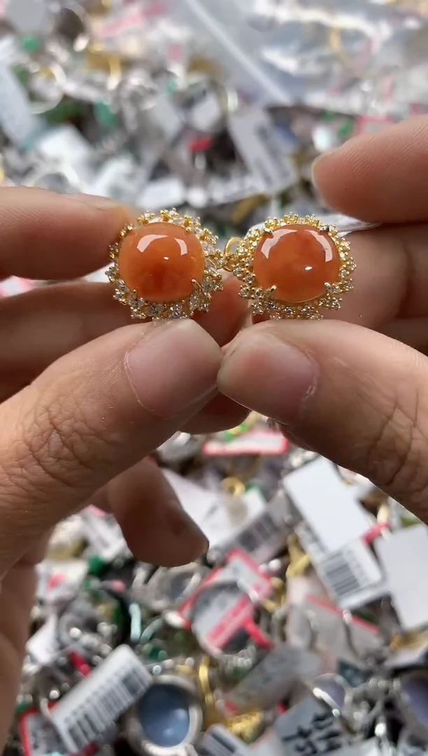 银S925镶嵌戒指翡翠777              2