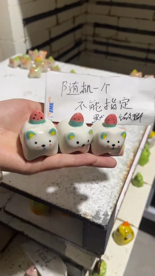 【闪购商品】摆件123纯手工微瑕陶瓷