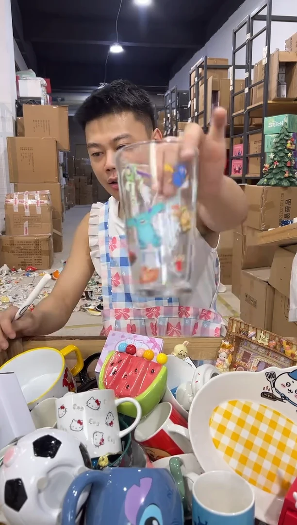 瓷片皮克斯合集玻璃水杯