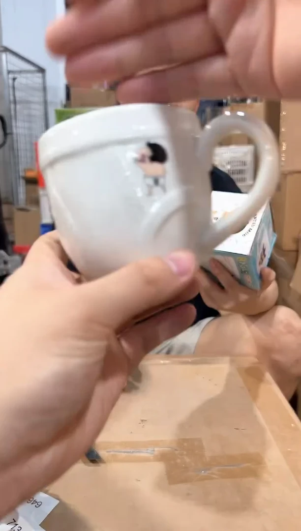瓷片原盒小新内内动感超人水杯