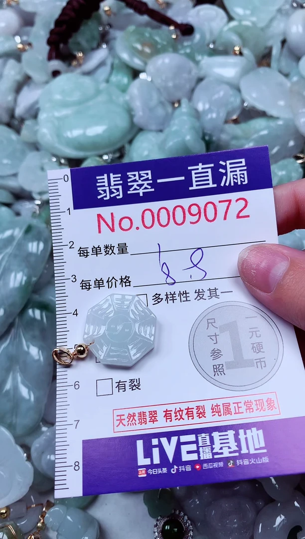 吊坠(不含链)未镶嵌翡翠9072