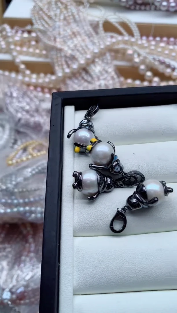 吊坠(不含链)合金淡水珍珠多样性发其一，非无暇