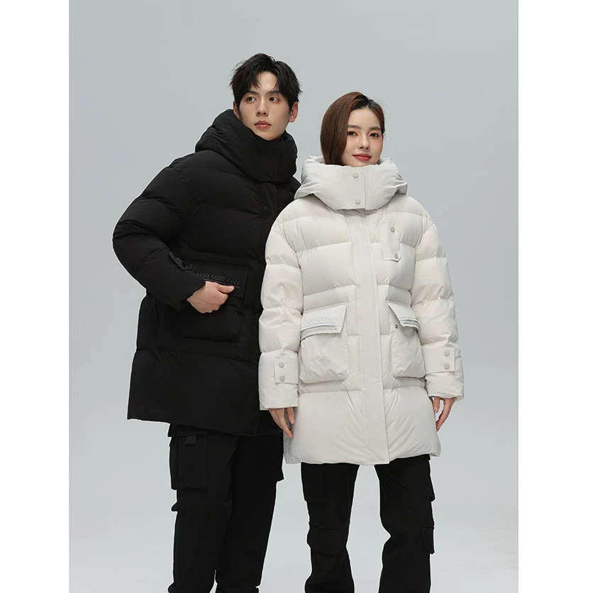 【新年战袍】百搭修身休闲时尚情侣中长款极寒系列羽绒服1630MAO