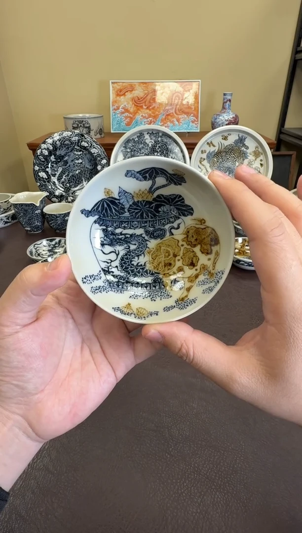 二号釉猪猪蹭龙缸普洱杯