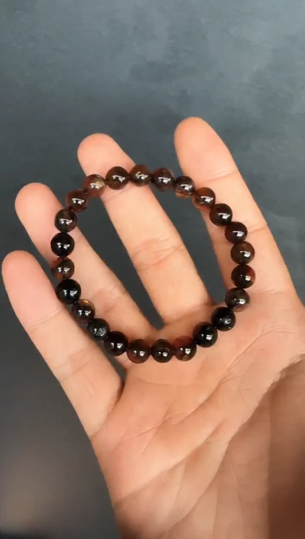 手串琥珀未镶嵌*22缅甸琥珀翁珀手串7mm