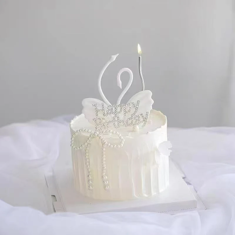 【纯白系列】ins风网红女神白色仙气款生日蛋糕