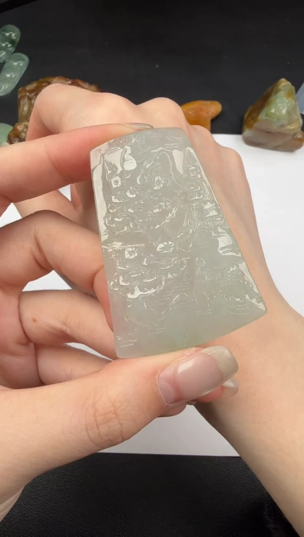 吊坠(不含链)未镶嵌翡翠翡翠饰品-133