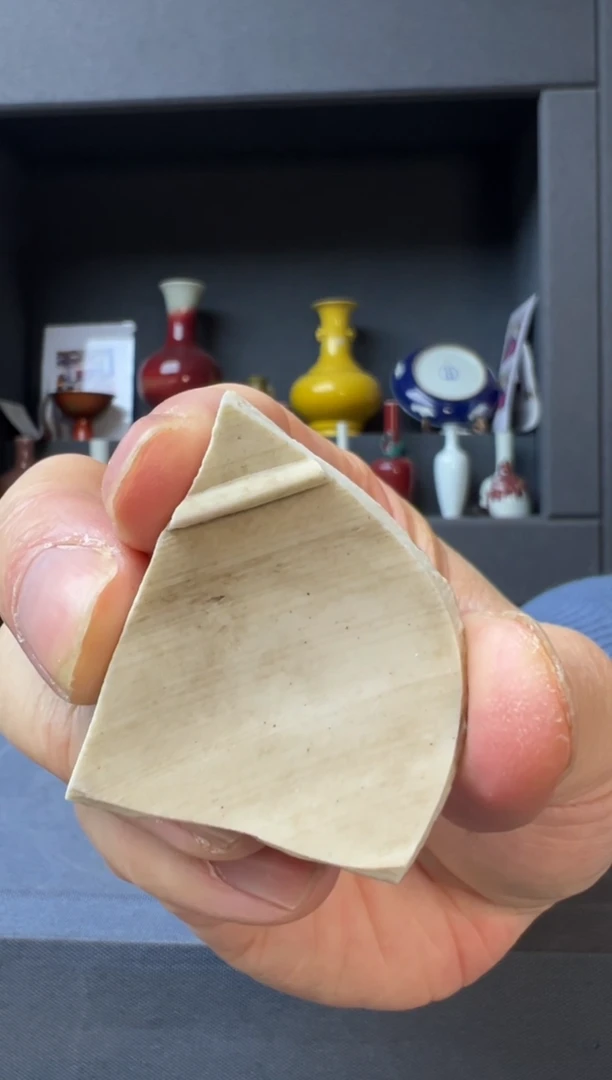 【闪购商品】瓷片白釉手工摆件瓷片