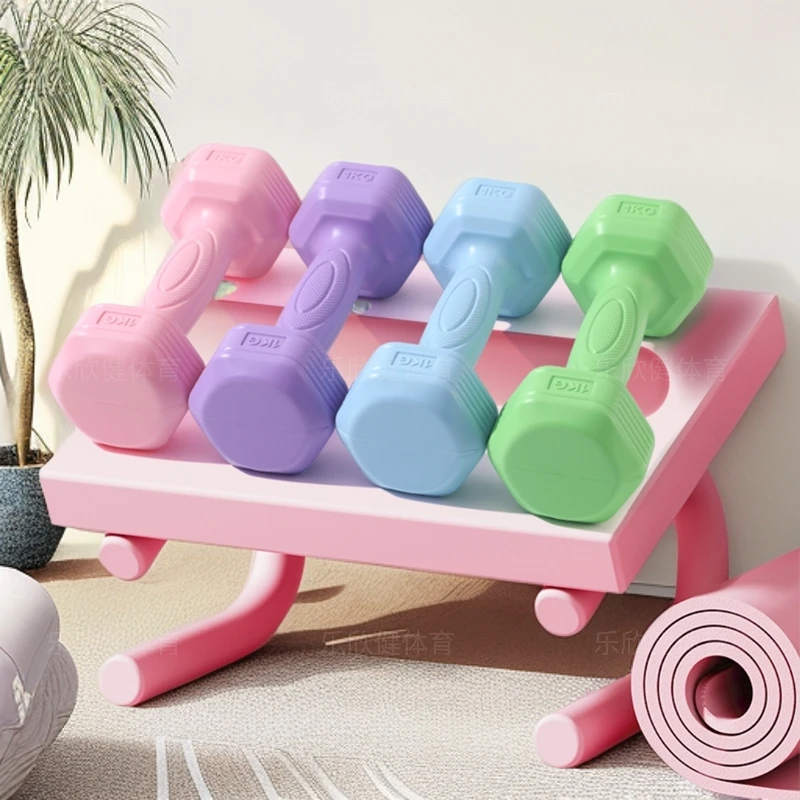 女士家用哑铃瘦手臂健身器材瘦全身室内力量训练小哑铃健身女生