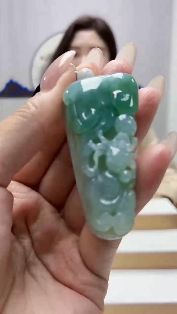 未镶嵌定制翡翠4829MM-毛货挂件29