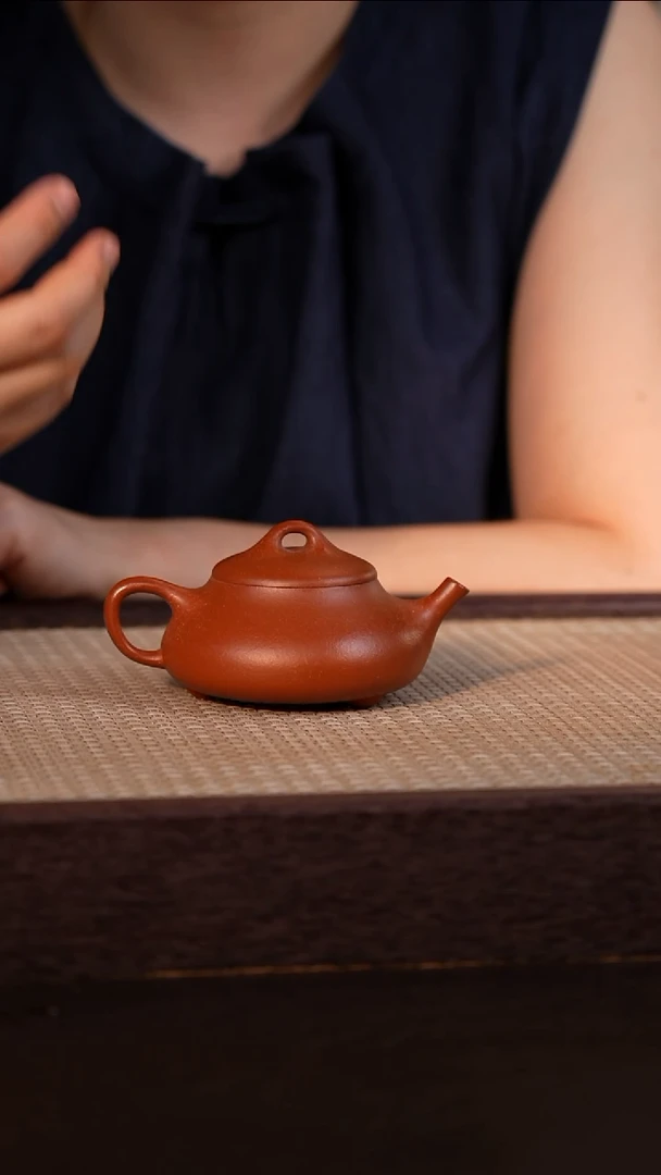 茶壶紫砂粗砂朱泥 100cc