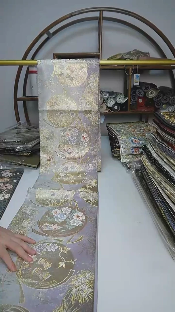 织绣119西阵织六通团花