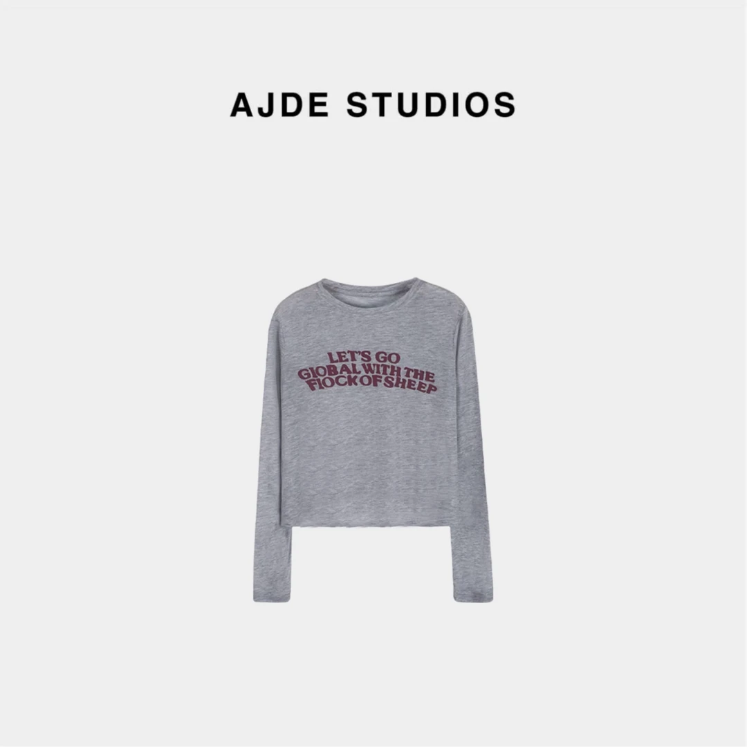 AJDE｜天丝字母印花长袖 QZ