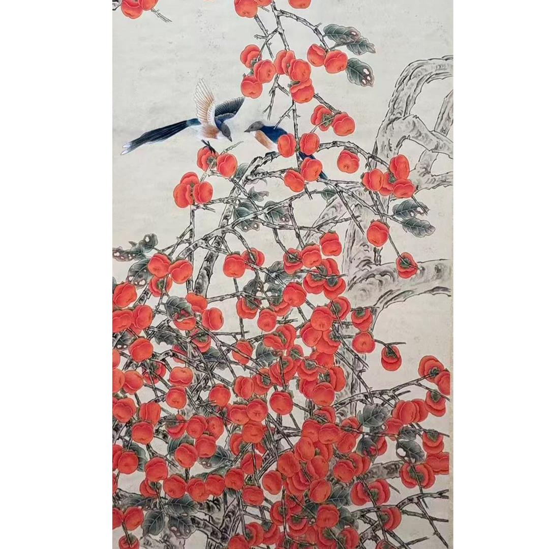 DY5220于先生 花鸟 纸本130*65 2061