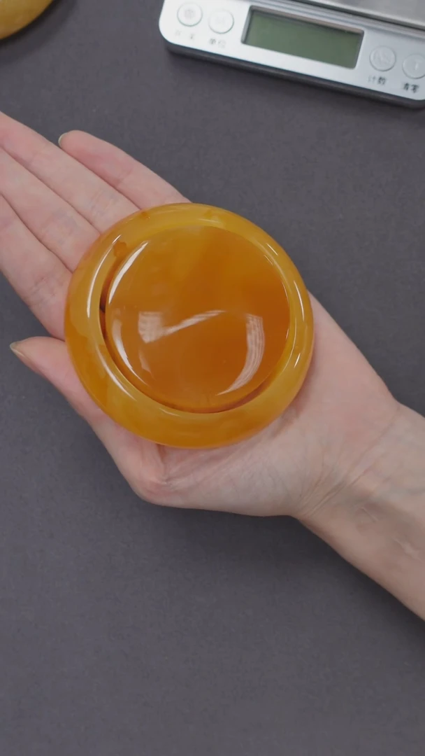 琥珀未镶嵌手镯蜜蜡手镯58