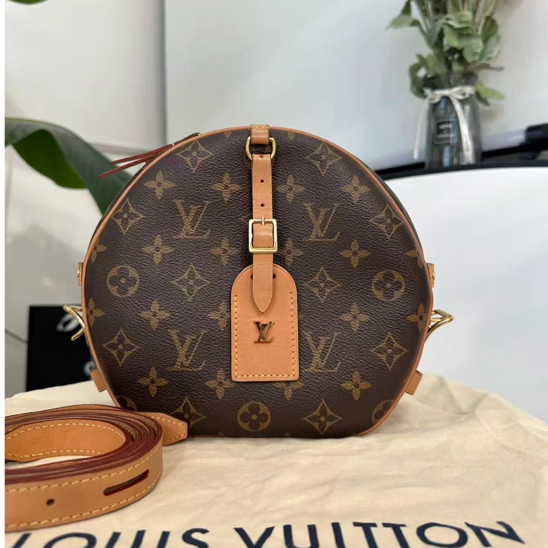 95新 LouisVuitton/路易威登 经典老花大圆饼/单肩时尚女士包