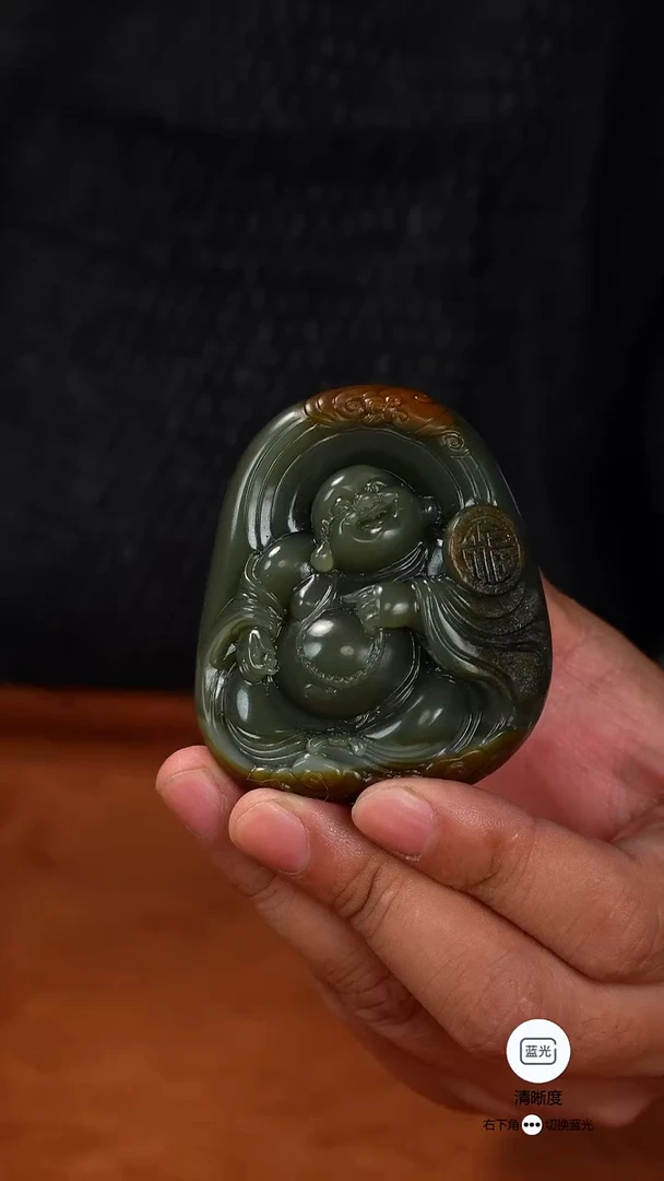 未镶嵌和田玉把件君*云佛公
