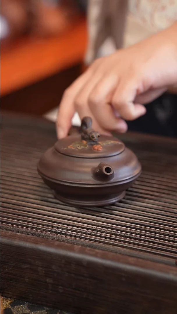 茶壶紫砂原矿手工制作宽口