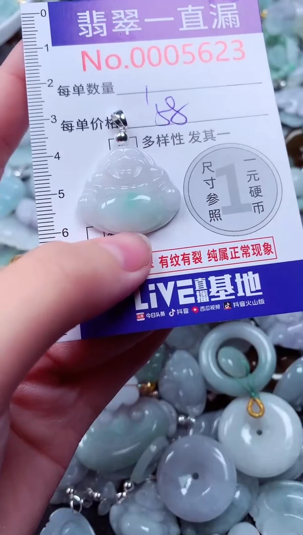 吊坠(不含链)未镶嵌翡翠5623