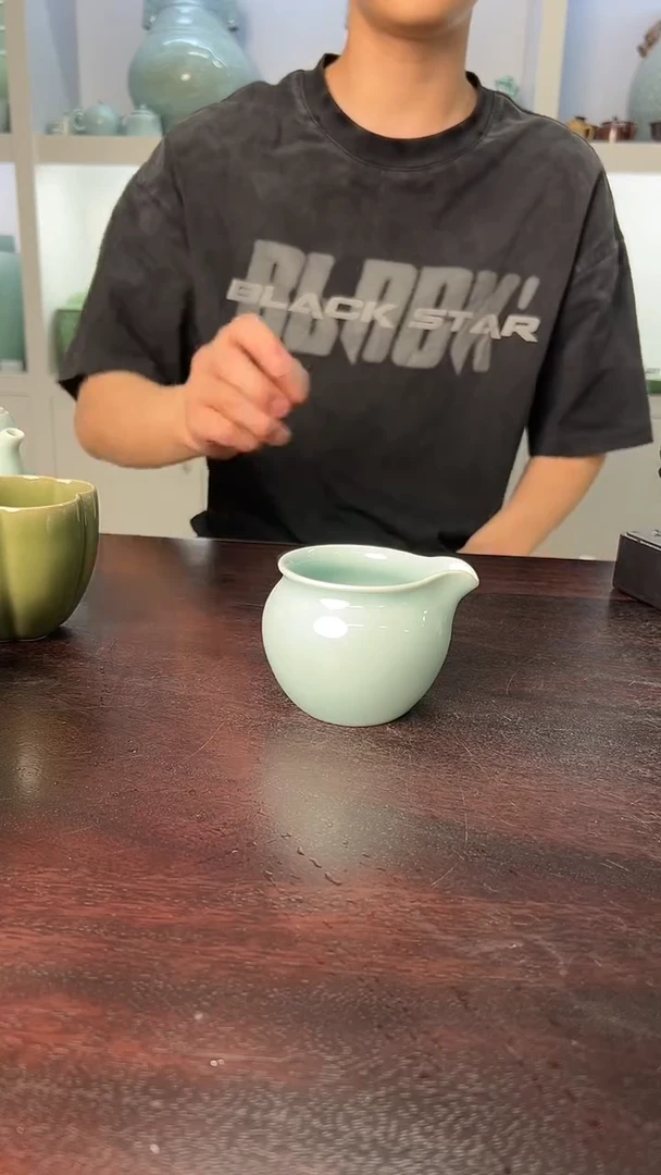 龙泉云间青瓷小米茶器