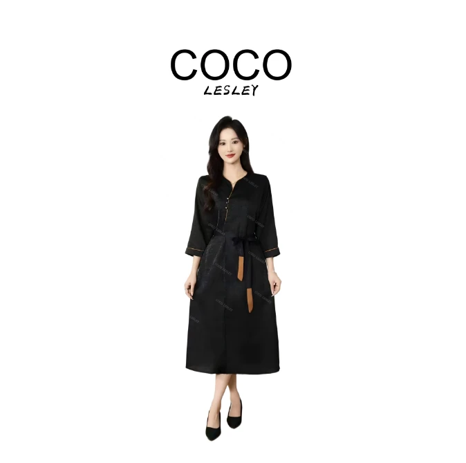 【COCO LESELY】幽夜风华｜撞色装饰裙装，演绎复古风情 诠释轻奢质感