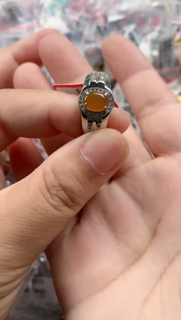 银S925镶嵌戒指翡翠222   6