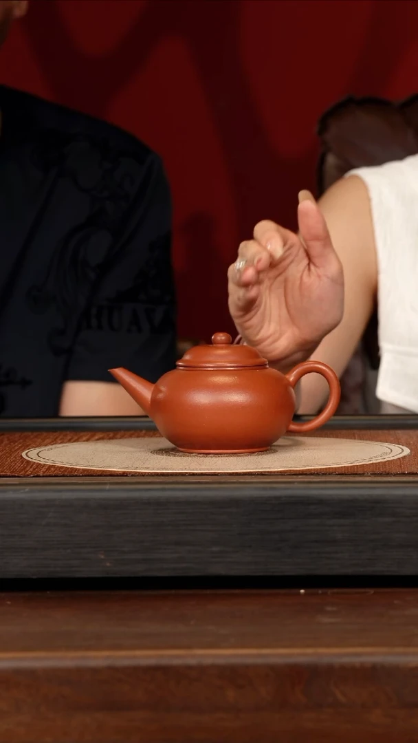 茶壶紫砂宜兴紫砂WJC 朱泥 水平 260cc