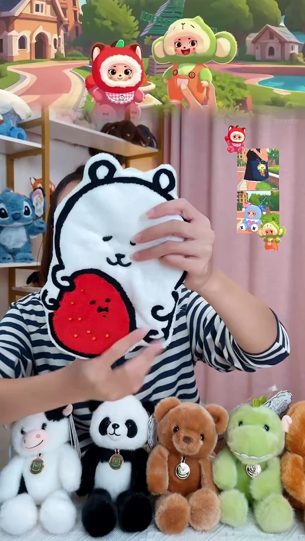 毛绒自嘲熊擦手巾