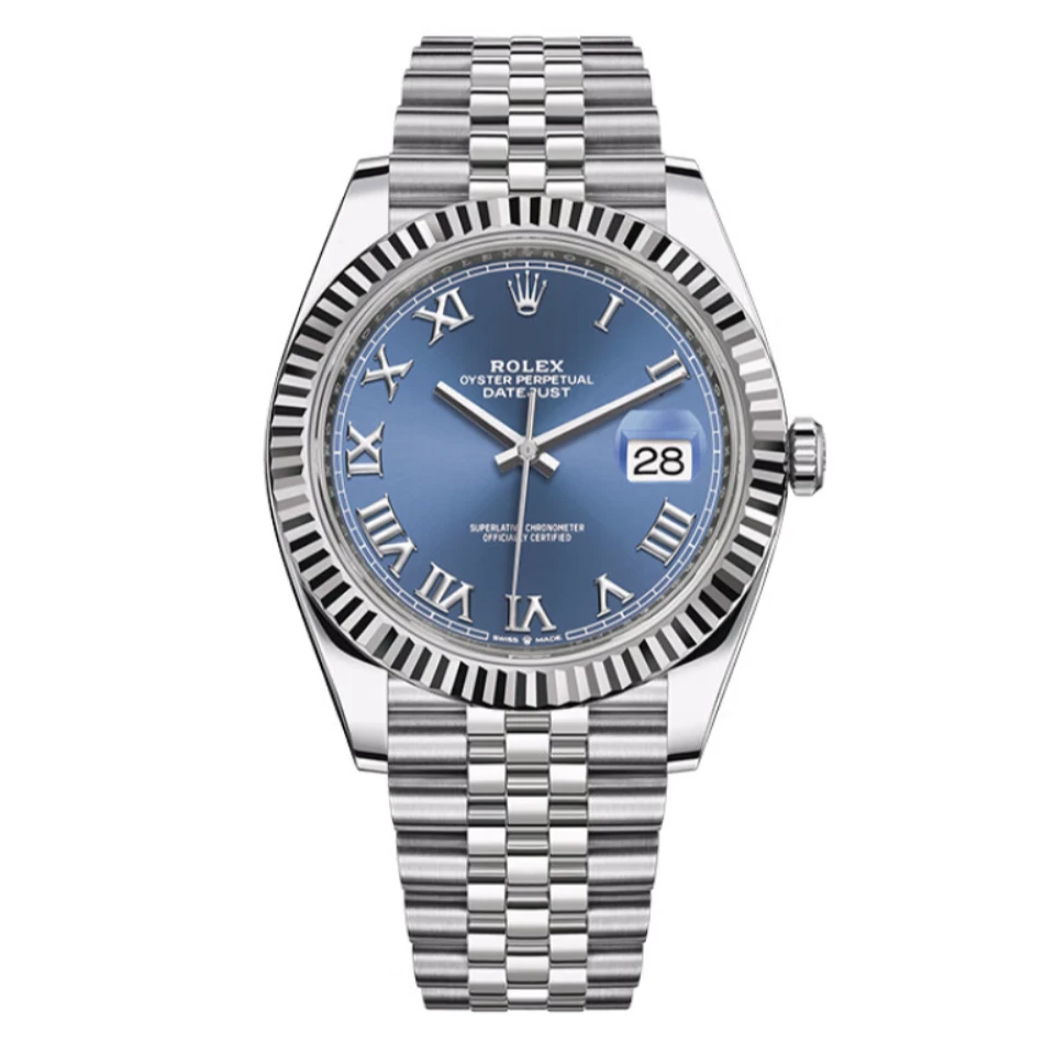 99新 Rolex/劳力士 日志126334/41mm/蓝盘罗马/自动机械/单表