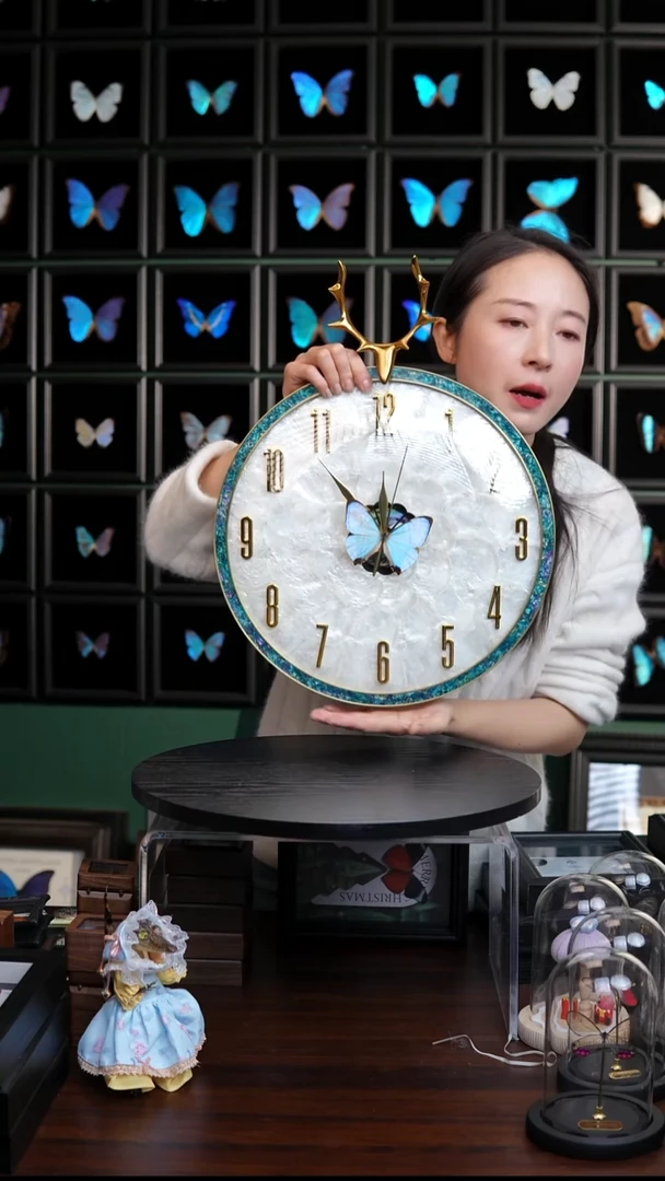 夜明珠闪蝶大钟 鹿头