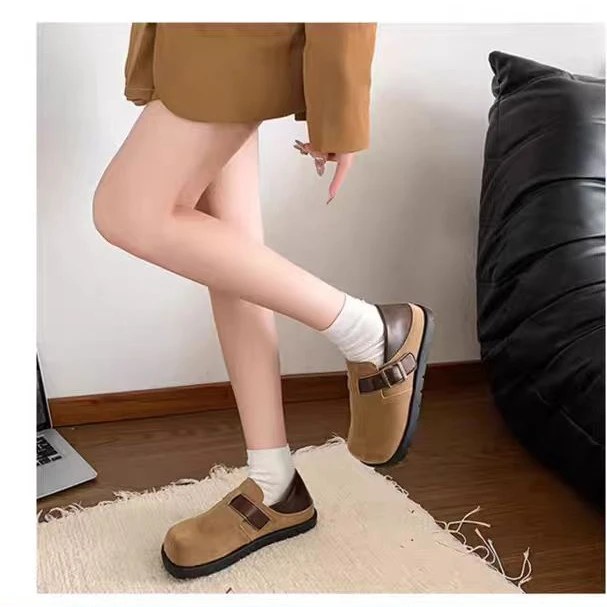 【新疆包邮】24年新款加绒冬款一脚蹬两穿日系勃肯5011