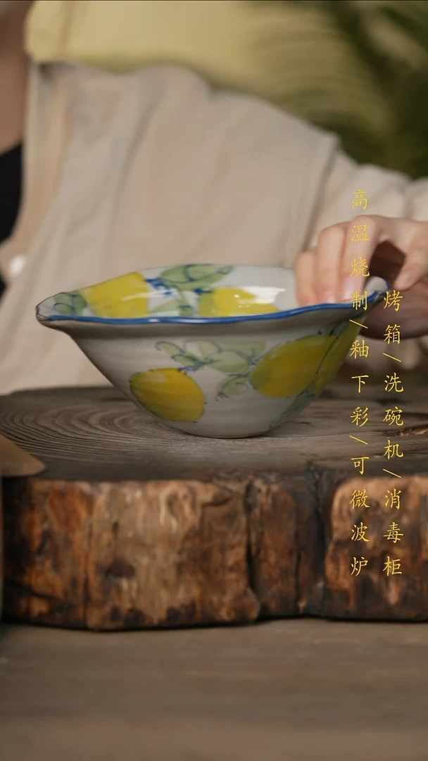 瓷片景德镇高温釉下彩可微波烤箱洗碗机
