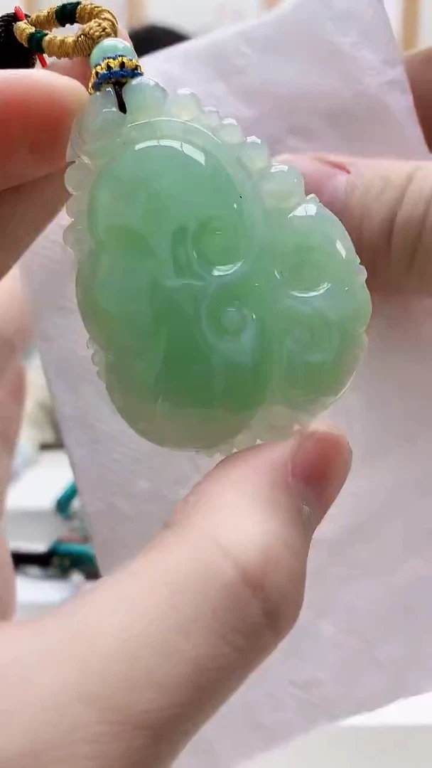 未镶嵌定制翡翠4812bb-毛货挂件17