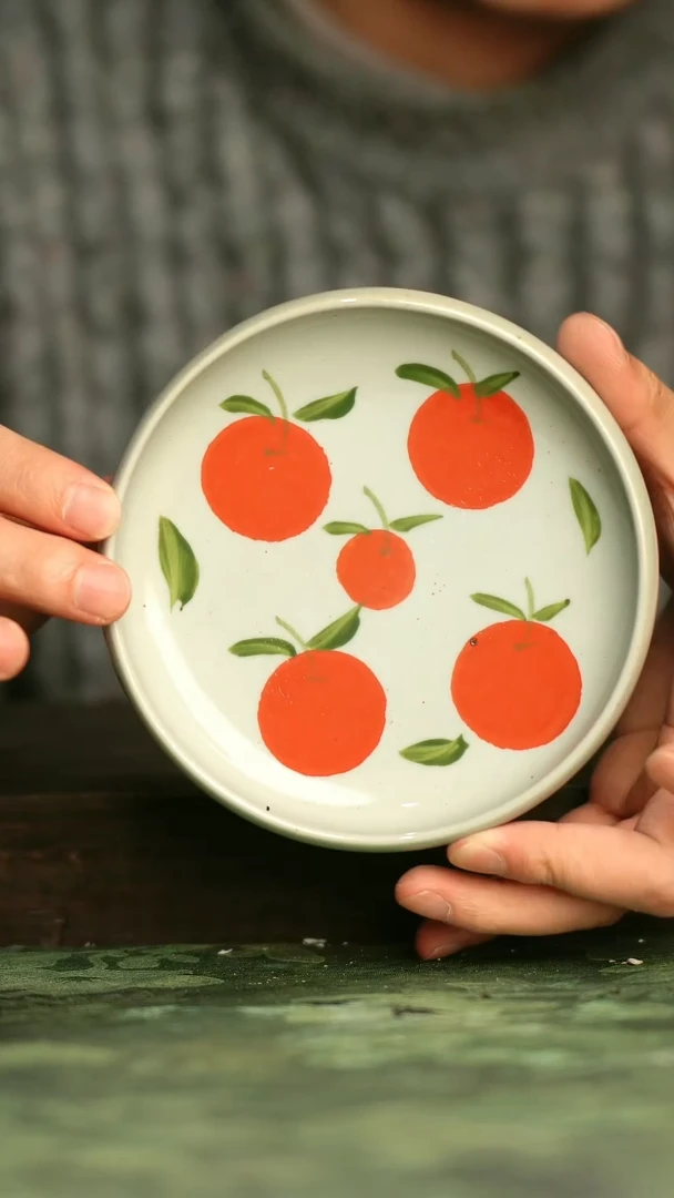 陶瓷青诗集手工手绘瓷器