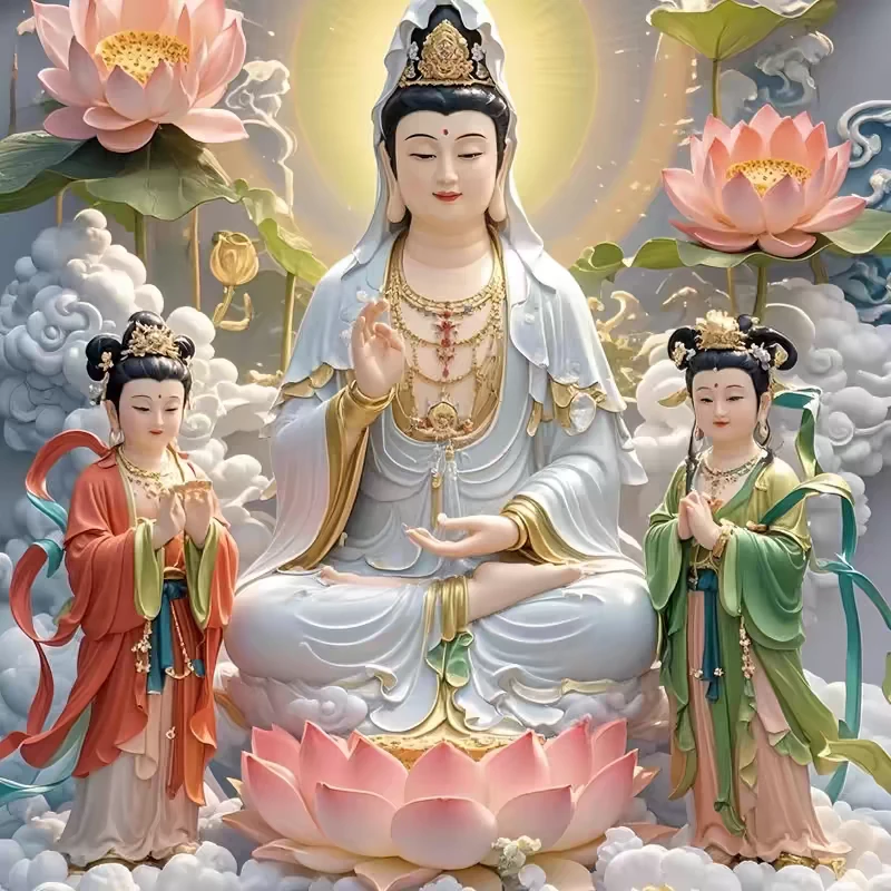 DMC十字绣十字线-送子观音