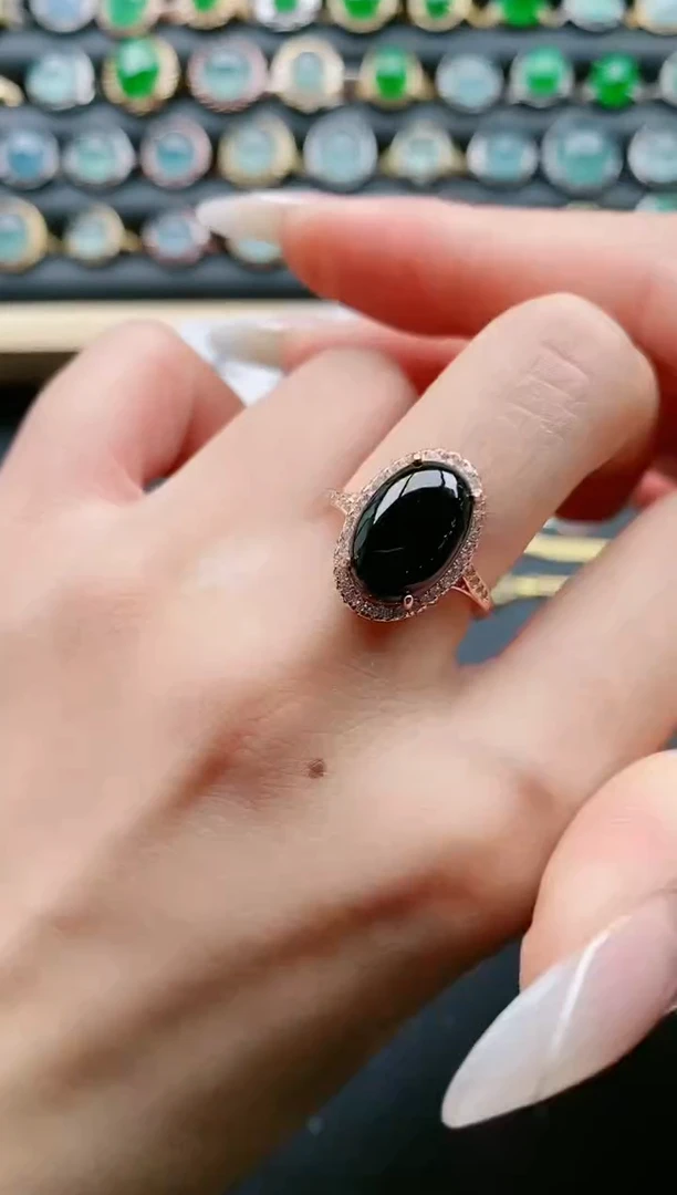 【闪购商品】翡翠戒指银S925镶嵌11111