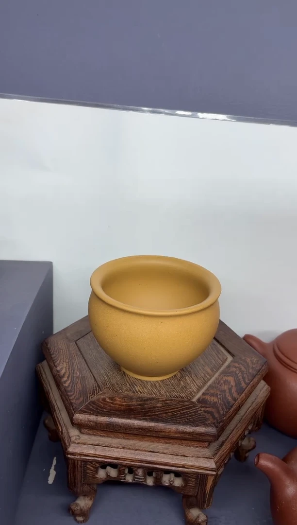 茶壶紫砂黄金段 圆融杯
