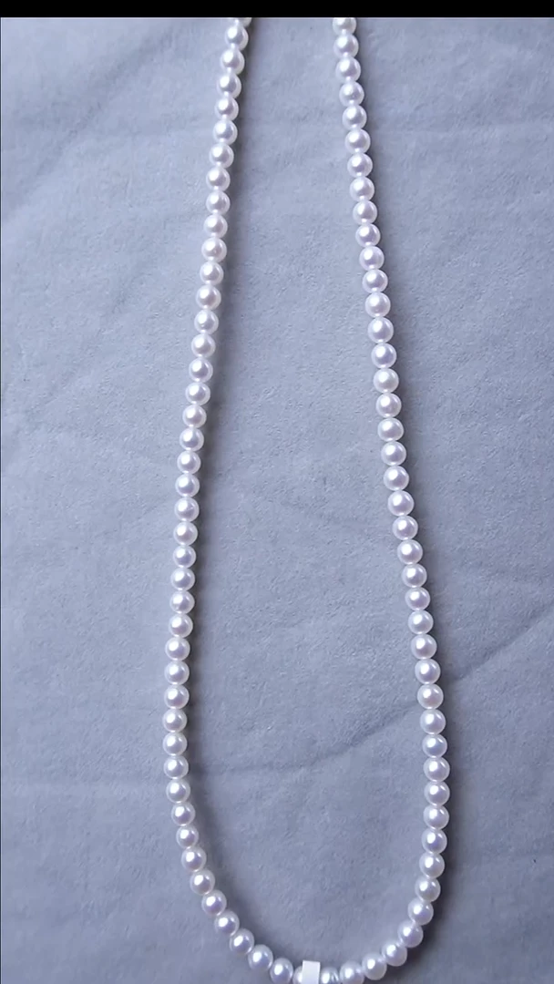 淡水珍珠银S925镶嵌项链549